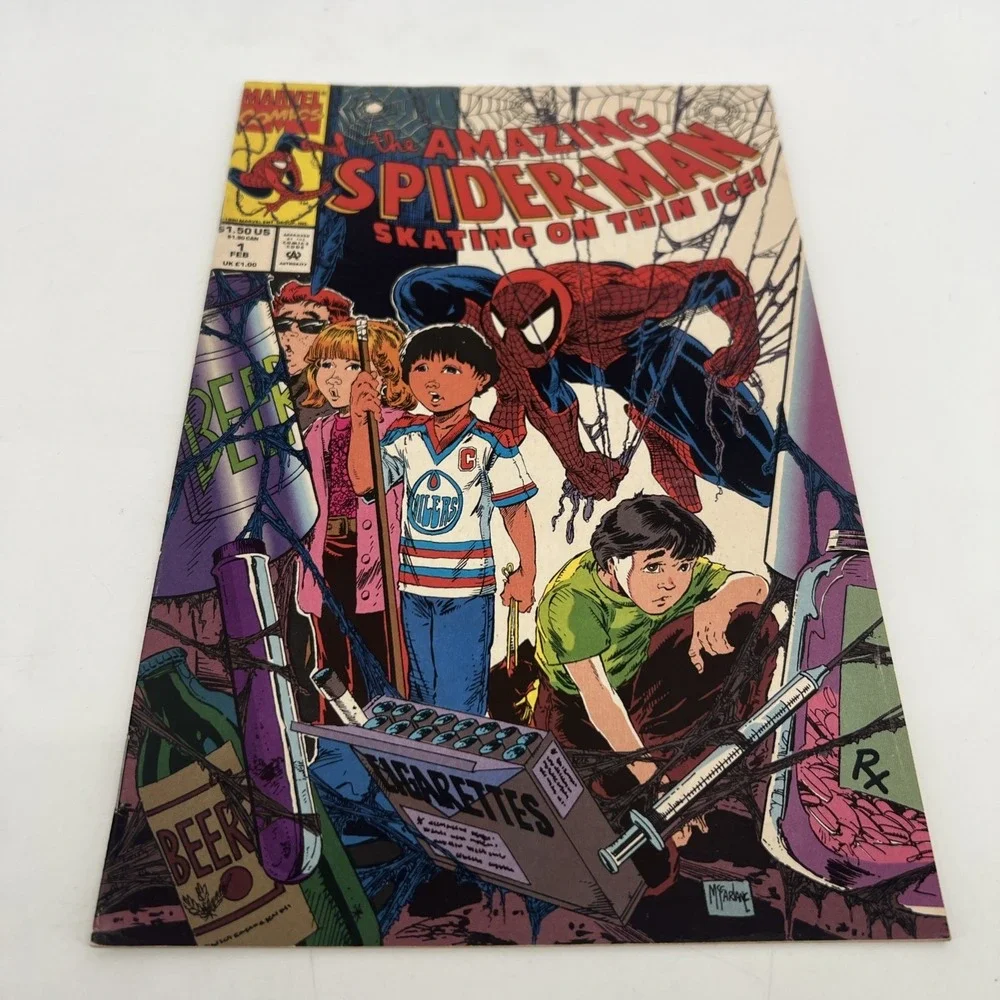 The Amazing Spider-Man: Skating on Thin Ice #1 Marvel Comics 1990 Todd Mcfarlane